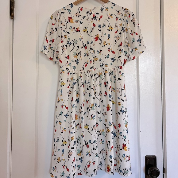 Madewell Tie-Front Mini Dress in Drifting Flowers - Picture 6 of 8